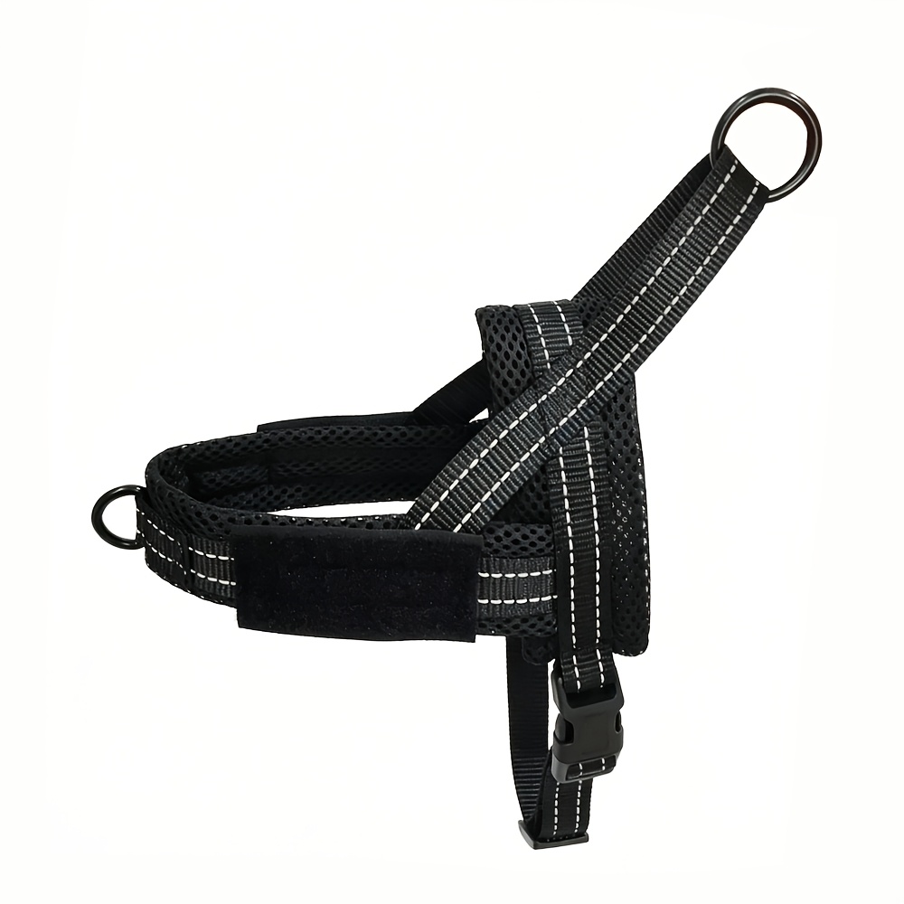 TEMU No Pull reflecterend hondentuig met een zacht gewatteerd paneel, verstelbaar hondenvest, reflecterend hondentuig, gemakkelijk voor training en