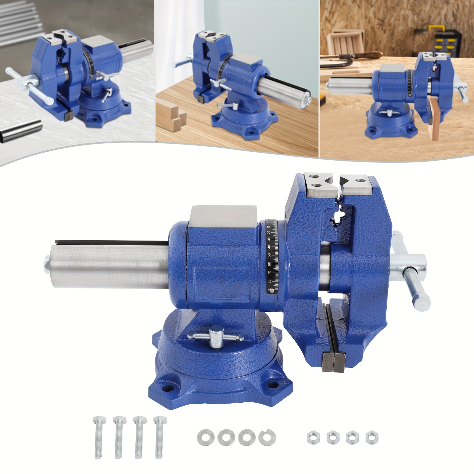 Professional Vice 2 Axis Rotation 360 Degree Parallel Vice High Quality Jaws
