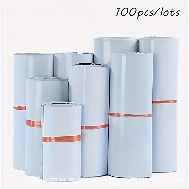 

100-pack Pe Poly Mailers, Self-seal Shipping Envelopes, Waterproof And Tear-resistant Postal Bags For Clothing And Package Dispatch