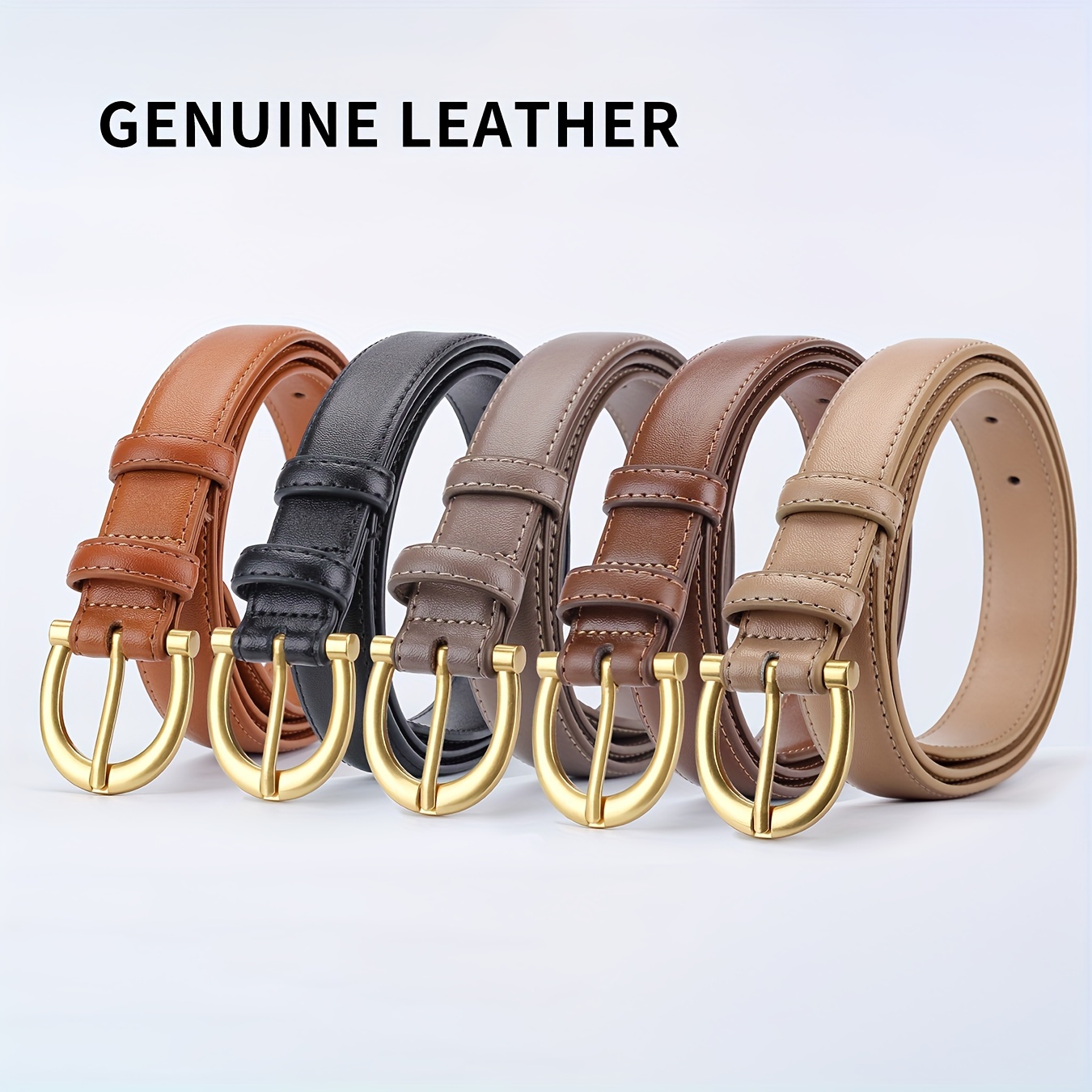 Women's Soft and Durable Leather Belt