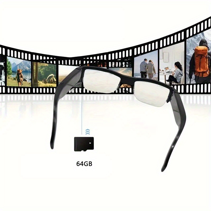 1080HD Smart Glasses | 64GB Storage, Lightweight Body Camera - Image 4