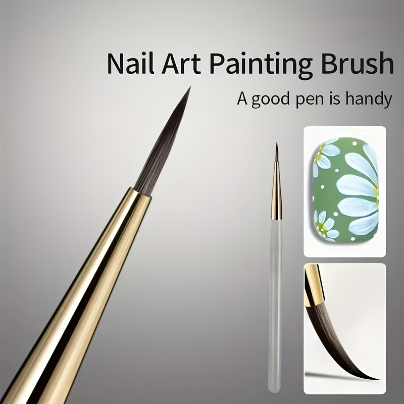 3pcs Fine Tip Multi-Functional Nail Art Brushes Set