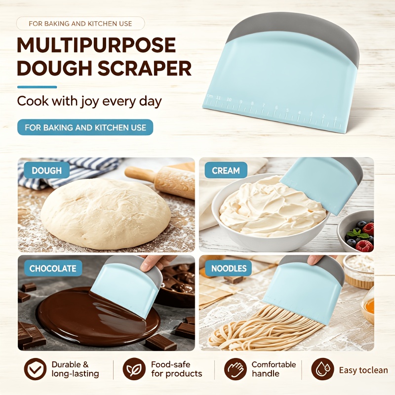 Plastic Dough Cutter with Soft Handle for Kitchen Use
