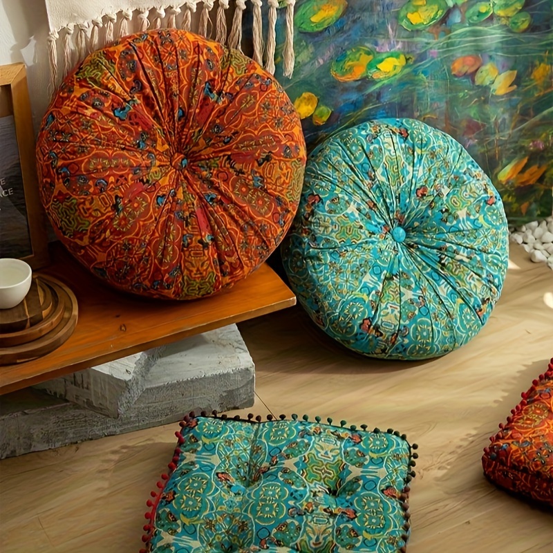Retro Cushion Back Cushion Moroccan Style Thickened Tatami - Temu