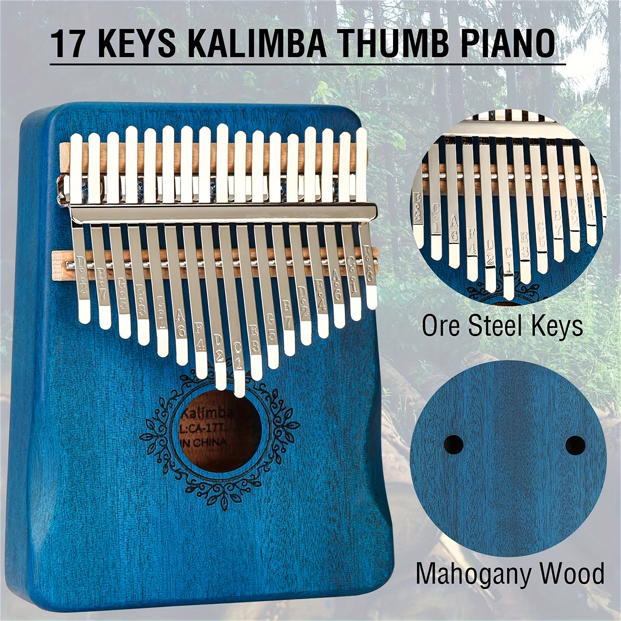 

17 And , Portable Mbira Sanza Wood ,