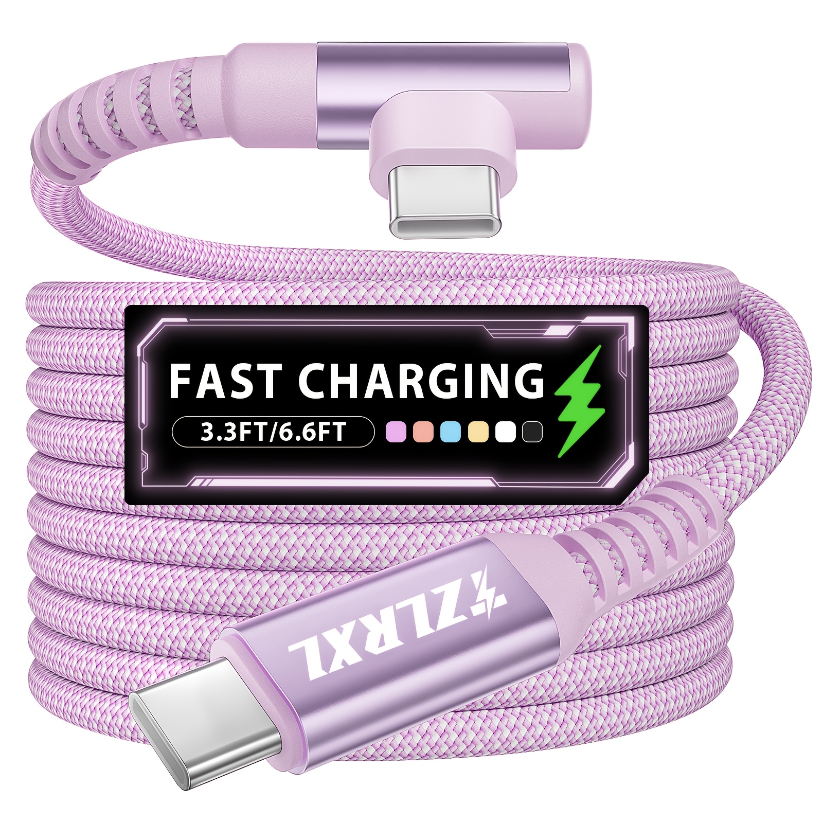 type c charging cable 90 degree elbow fast charging cable high speed data transmission type c interface data cable suitable for samsung for iphone 17 16 15 for macbook ipad