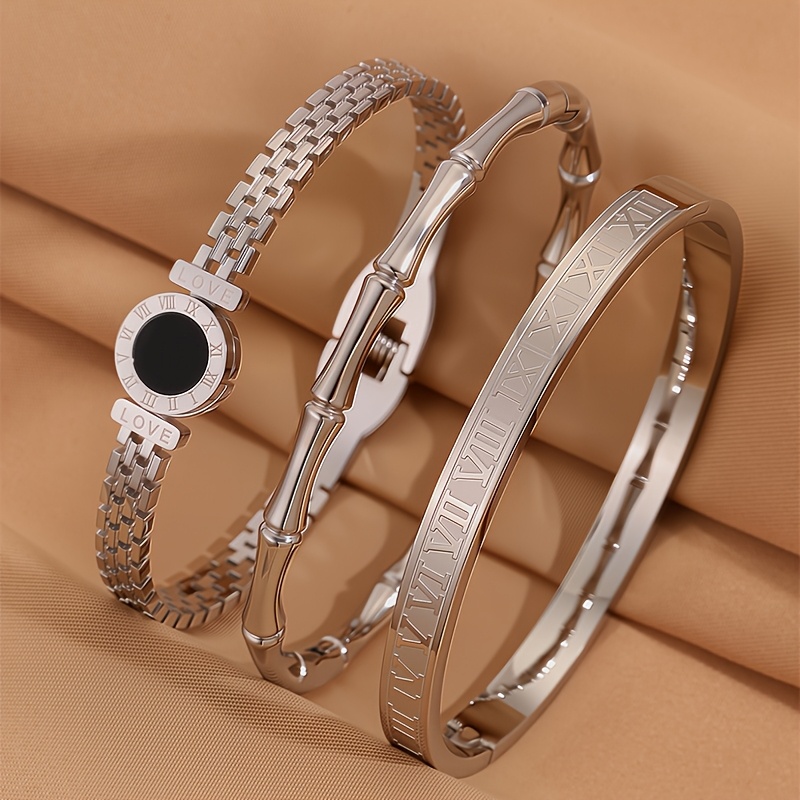 E-shop Modisches Armband aus Edelstahl, geeignet für Teenager und Reisen sowie Partys, wasserdicht, für Teenager, für Teenager