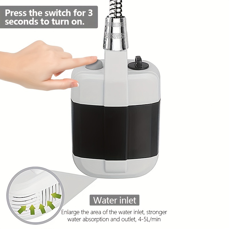 Pommeau De Douche Portable Rechargeable Pour Camping - Débit 5L/min - Neuf - Garantie 3 Ans