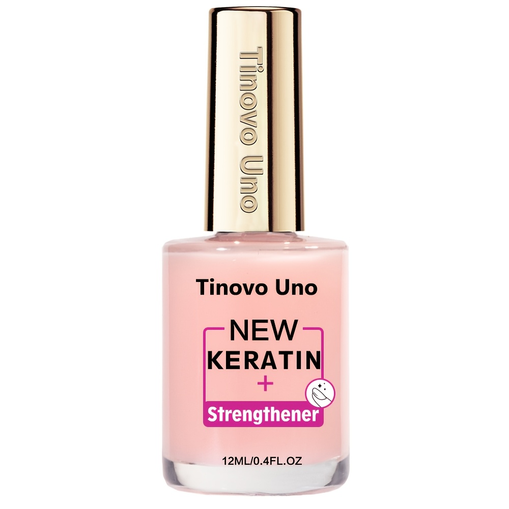 Image of Tinovo 1 Unit Keratin Hand And Nail Strengthener, Pink, Drying, Rich In Keratin, Apply 2 Times A Week, Make Nails Stronger