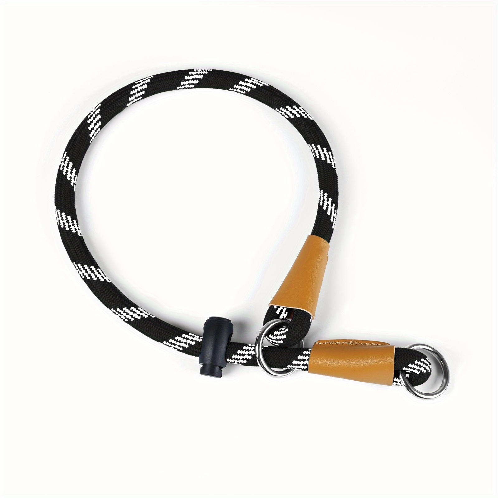 E-shop LYNXKING Reflektierendes Streifen-Nylon-Hundehalsband, Slip Collar mit verstellbarer Schnalle & Metallclip - Strapazierfähiges Halsband für