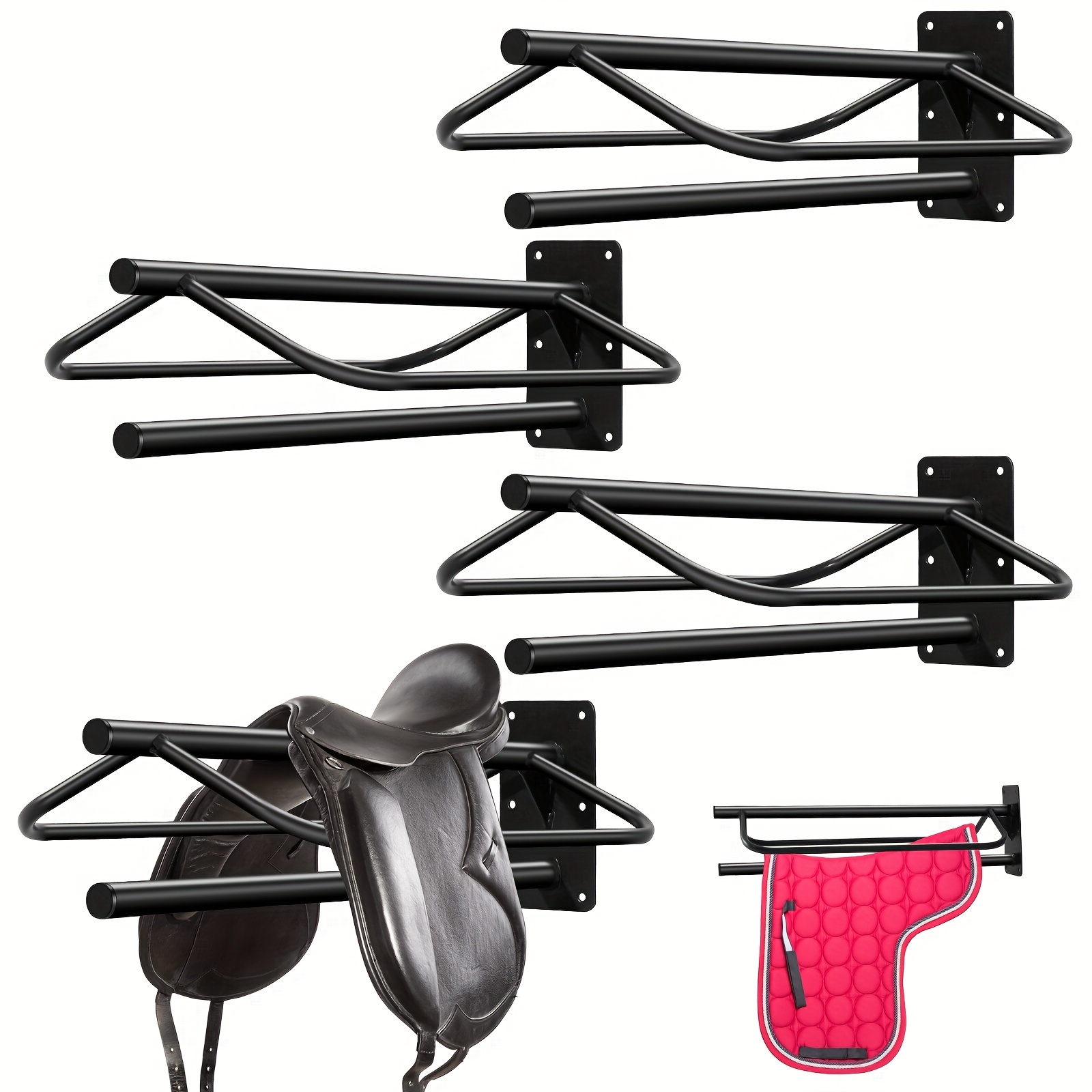 Support Mural En Métal Pour Selle D'équitation, Support Pour Selle, Support Pour Selle Anglaise Et Occidentale