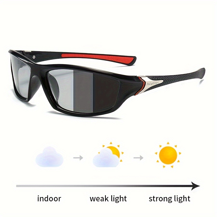 

Aooyoweily Polarized Sports Fashion Glasses For - Photochromic, Vintage Design For Fishing, Cycling, Driving, Hiking & Outdoor Activities - Chameleon Lenses