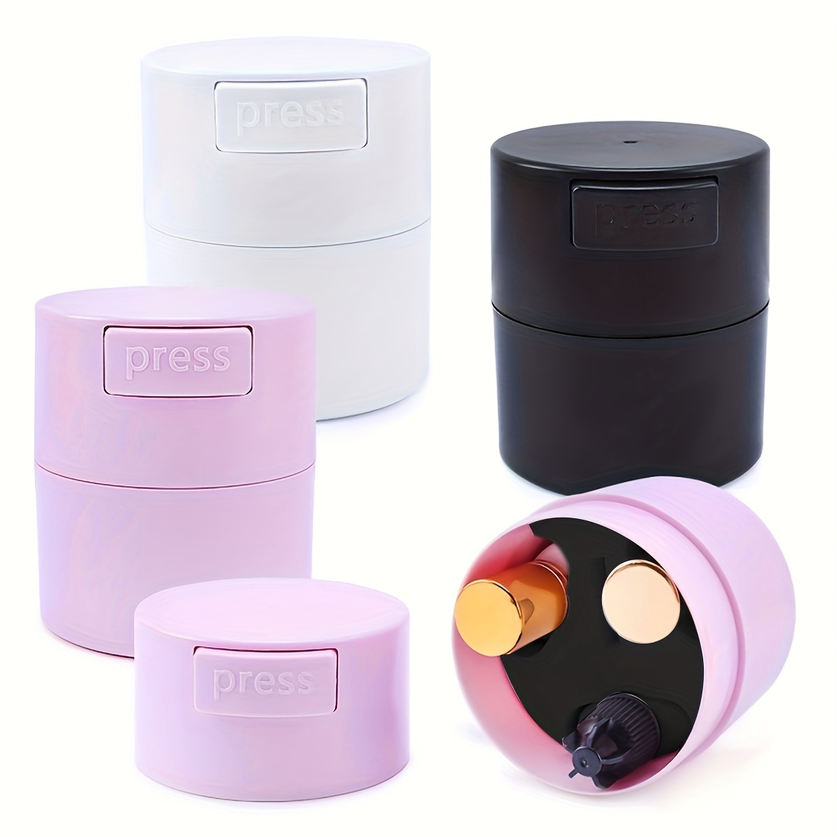 

1pc Eyelash Glue Sealed Case, Eyelash Extension Glue Container, Makeup Case Cosmetic Storage Box For Women, Grafting Eyelash Supplies
