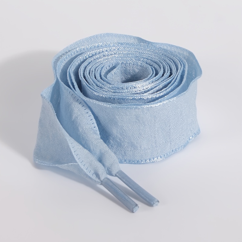 TEMU 1 par de cordones plisados de de , cordones coloridos con volantes, varios colores disponibles, decoración alternativa para zapatillas y botas,