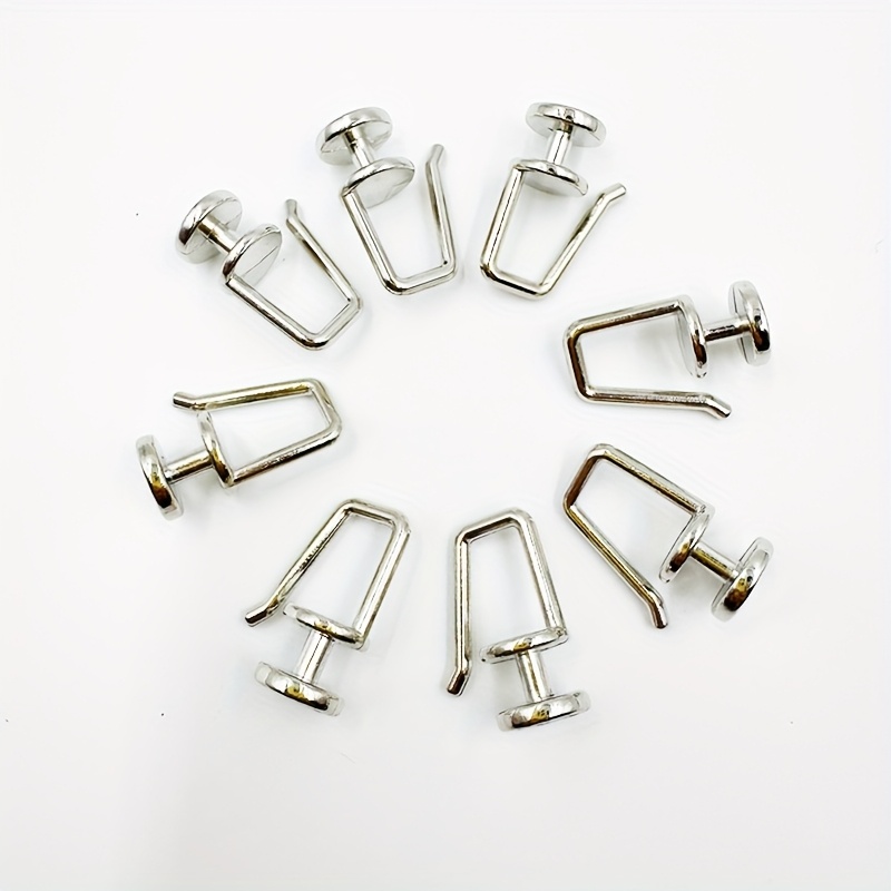 TEMU 20pcs Curtain Track Accessories - Full Metal Rail Wheels, Clips & Rings With Alloy Rollers For Curtains And Bed Canopies - Durable And