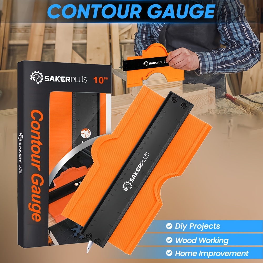  contour gauge profile tool shape duplicator with lock flooring measuring tools for woodworking fathers day birthday and christmas gifts for men husband anniversary gifts best gifts for valentines day details 0