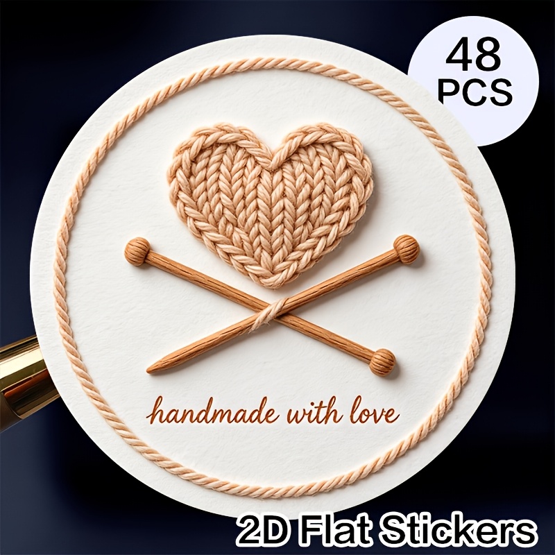 TEMU 48pcs 2d Flat Round 