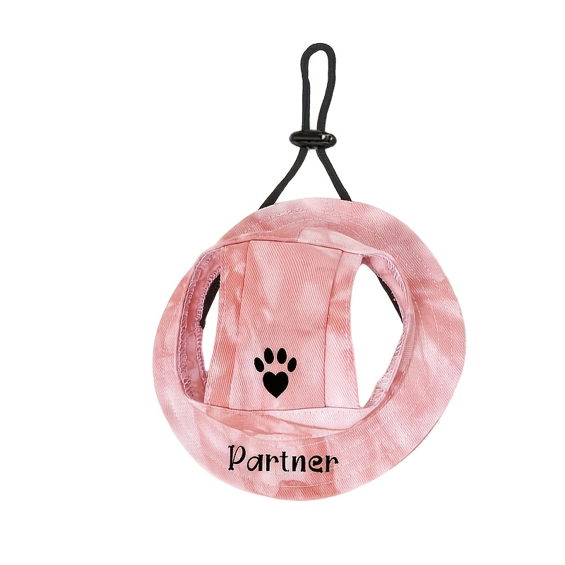 TEMU 1pc Personalized Pet Hat. Universal Sun Hat For Cats And Dogs. Breathable Outdoor Sun Hat Designed For ; Features A Round Brim, Ear Holes, An