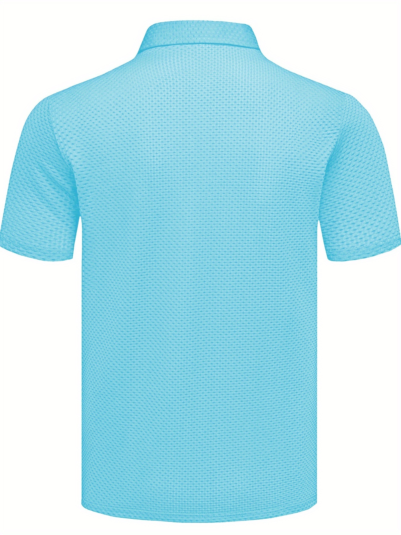 Milano Men'S Casual T-Shirt - Breathable Regular Fit Short Sleeve Shirt with Geometric Print, Button-Up Collar for Summer Comfort & Casual Attire, Comfortable Clothing, Easycare Material