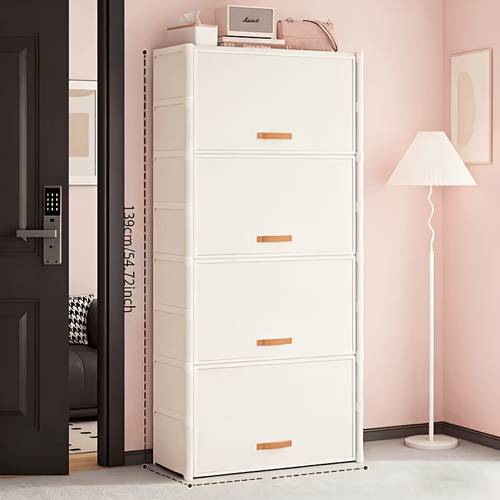 large capacity heavy duty metal shoe rack can hold 12 29 pairs of shoes foldable dust proof sneaker cabinet with doors and non slip base suitable for closets bedrooms living rooms