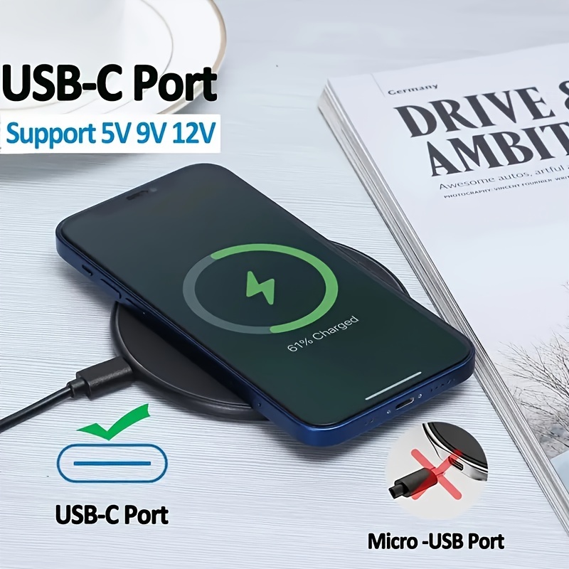  Cargador de pared de carga rápida adaptable y kit de cable USB  tipo C de 5 ft (1.52 m), compatible con Samsung Galaxy  S20/S10/S10+/S9/S9+/S8/S8+ Note 8/Note 9 y otros teléfonos inteligentes (