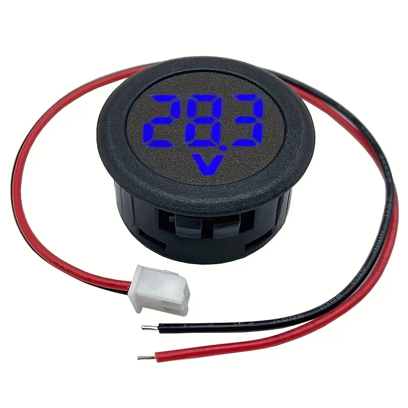 10pcs   voltímetro   - 3.8v, pantalla redonda de 3 dígitos para baterías de coche y medición de electricidad Detalles del producto 4