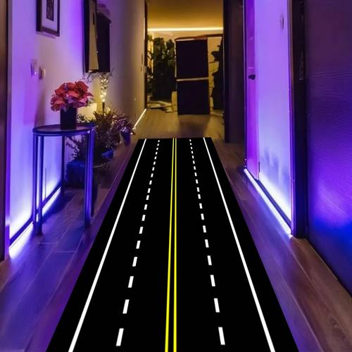 1pc adorable cartoon airport print long carpet mat suitable for and walkways suitable for kitchens laundry rooms living room bedroom dining rooms gift for aviation enthusiasts laundry room hallway carpet home decor whimsical floor mat carpet flooring decorative floor mat functional home apartment organizers