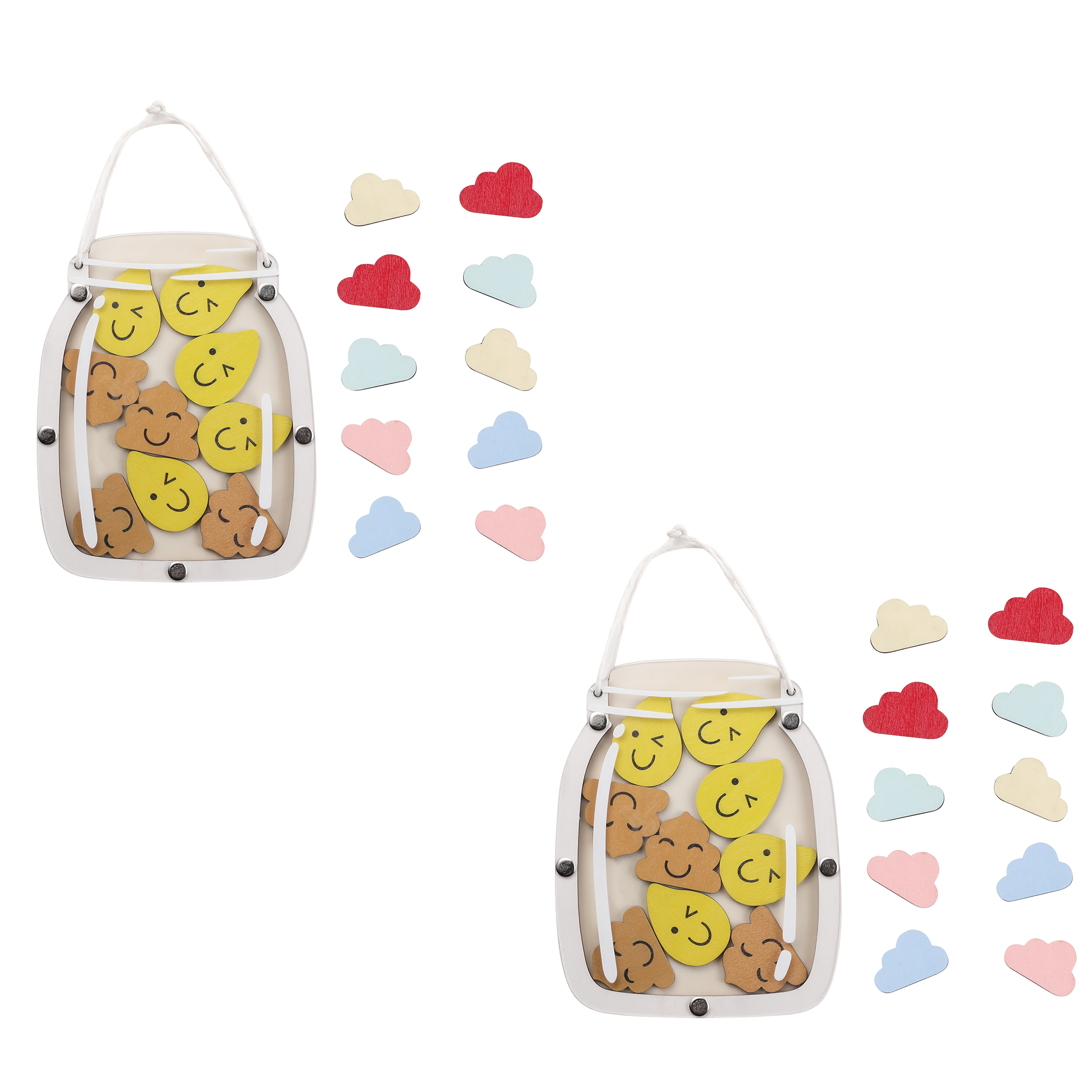 Reward Chart For Kids With Wood Jar & 20 Chips - Potty Training & Behavior Motivation System