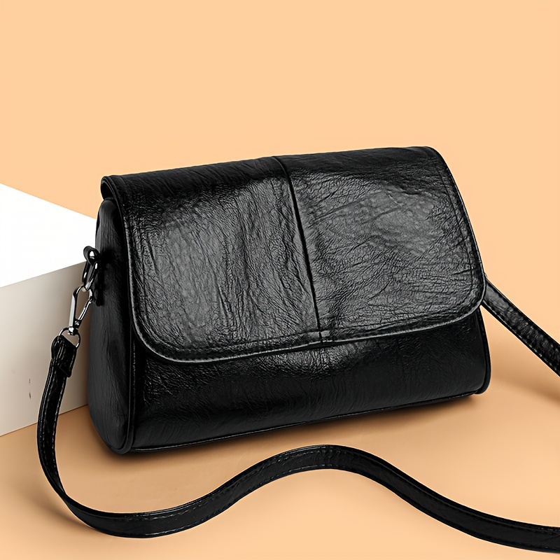 TEMU Women's Vintage Crossbody Bag With Lid & Zipper Closure - /// Fabric Handbag Suitable For Daily Use,, Travel - Detachable Strap &