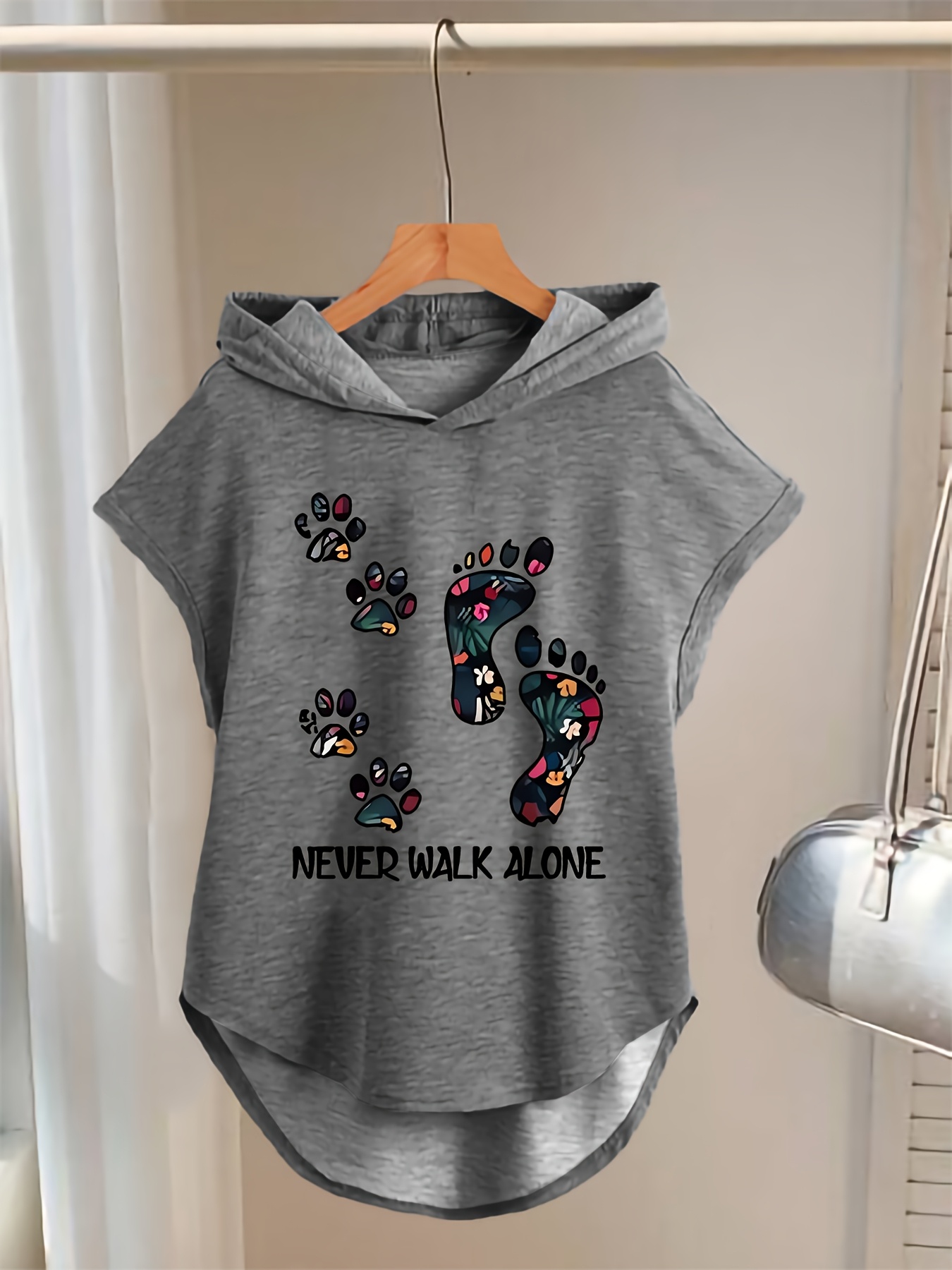 1pc débardeur à capuche élégant femme motif ne Temu Switzerland