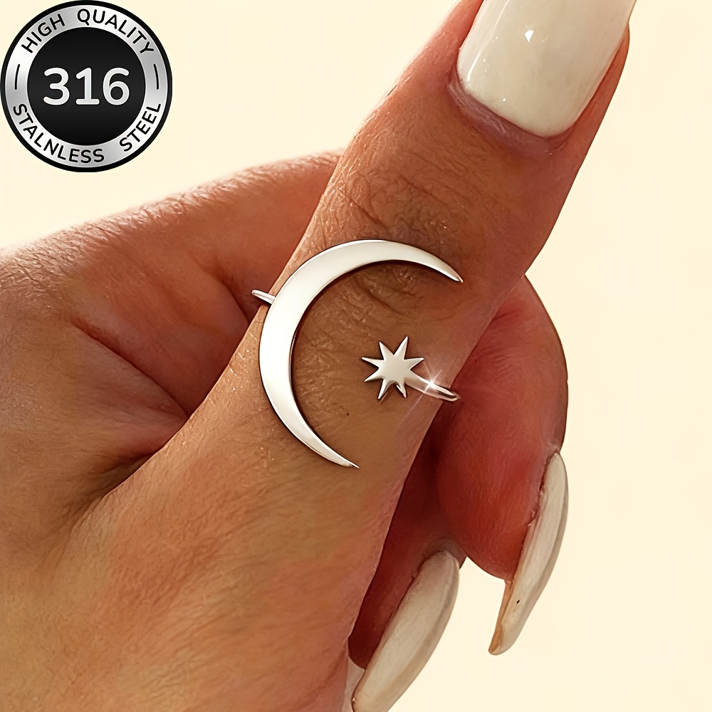 Image of High-quality Steel , Kc, Fade-, Comfortable And Versatile, Simple And Elegant, Suitable For Daily Wear Or Parties, High-quality Fashion Women's Ring, Women's Fashion Jewelry, Exquisite Gift For Women