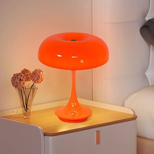1pc office decorative table lamp unique two color mushroom table lamp usb convenient charging color temperature and brightness convenient touch control bedside decorative lamp office atmosphere lamp