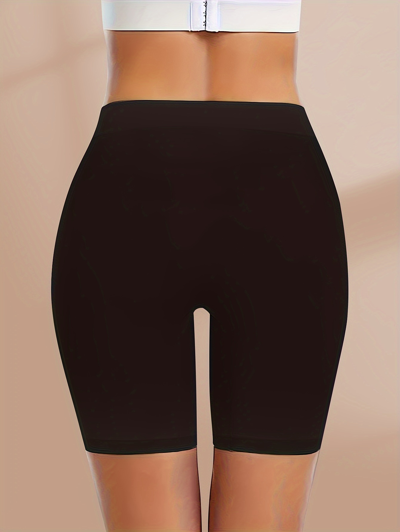 Women's High-Waisted Seamless No-See-Through Underwear - Breathable Quick-Dry Anti-Rolling Comfort, Soft Stretch Fabric, Solid Color, Hand Wash Only, High Waisted Underwear