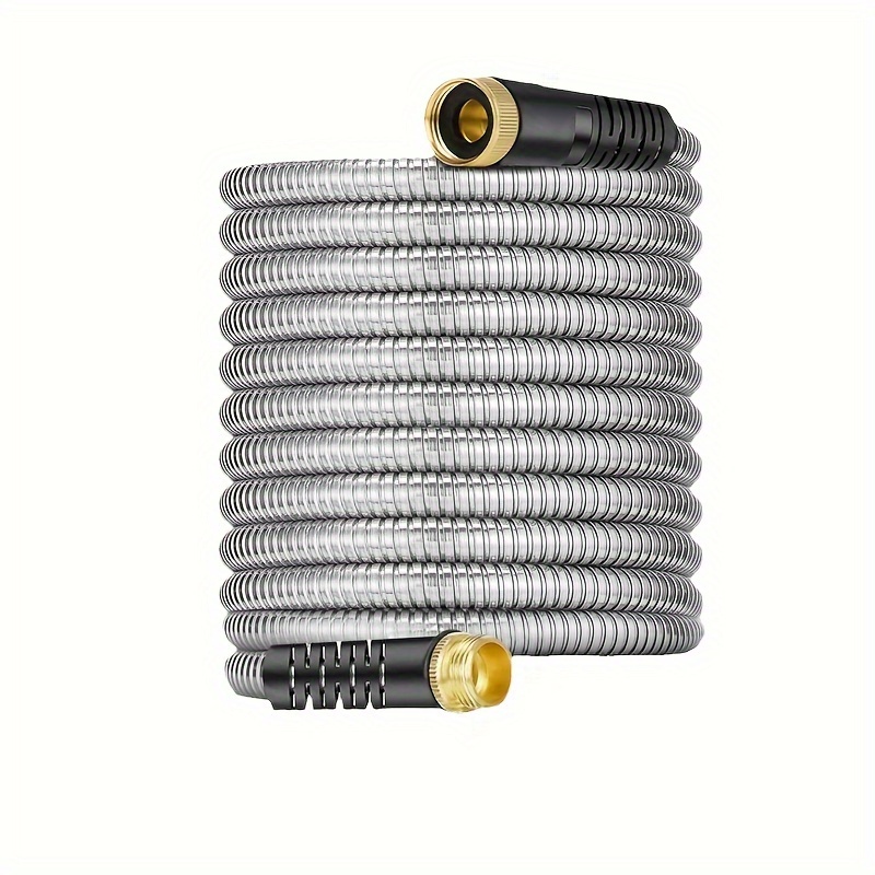 

A Steel Hose An Nozzle, 3/4 , Golden Hose, Puncture , Hose