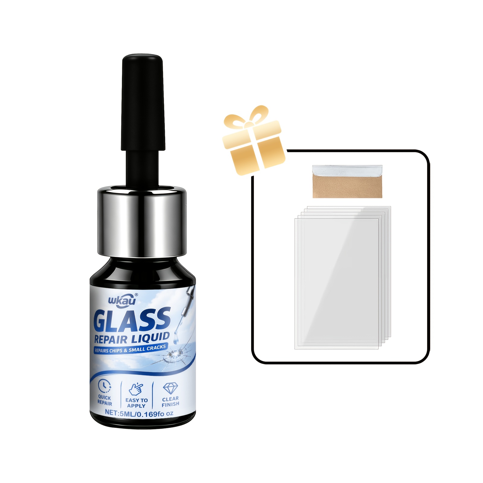 TEMU Professional Repair Of Car Glass - Durable Tool Set, Nano Filler, Effectively Windshield , And Provides A Convenient For Restoring