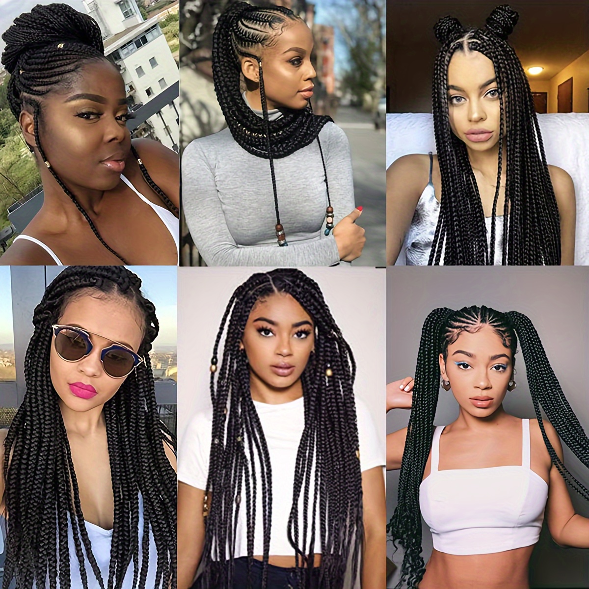 24 inch crochet braiding hair extensions 3pcs for all styles details 0