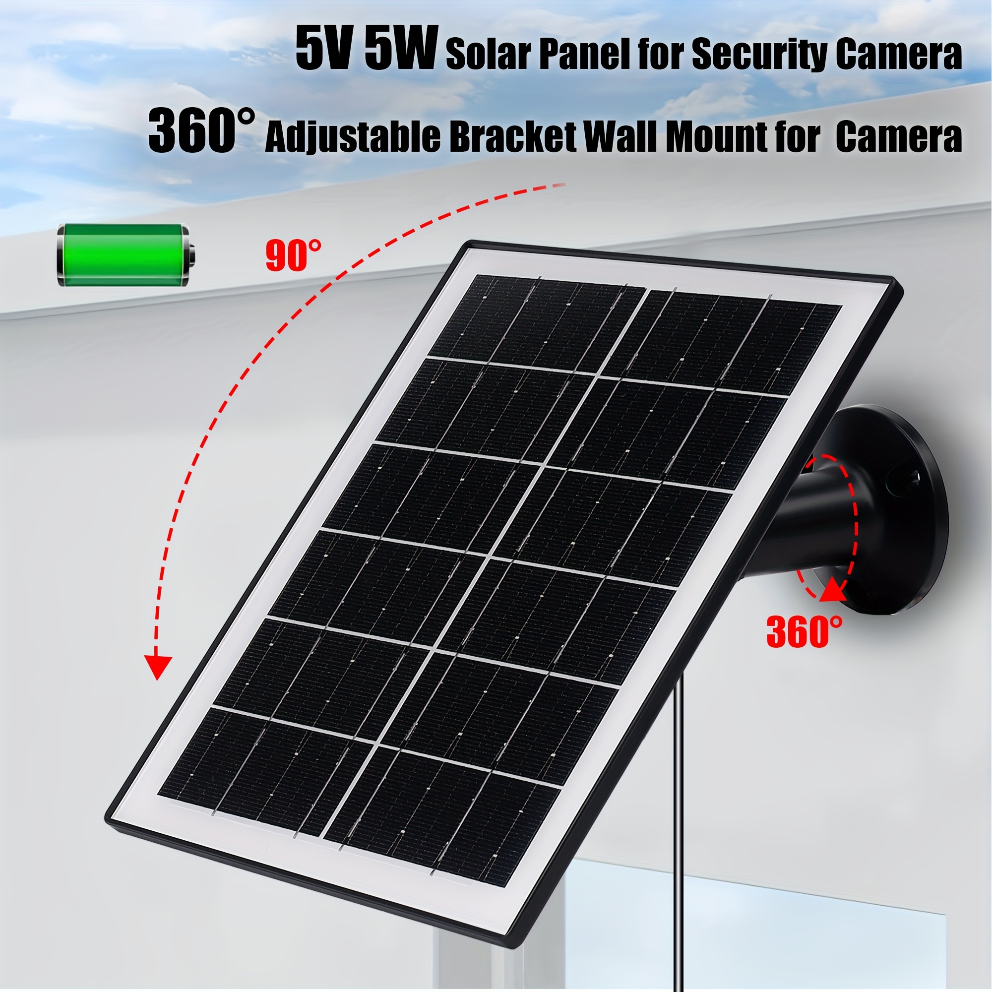 5w high   battery solar panels, 5200mah portable solar charger with usb connector for outdoor built-in battery security cameras and string lights, solar panel with battery, solar usb charger, solar panel portable, solar battery charger, outdoor power supply, lightweight panel, foldable solar setup, high  cells, durable solar cells, solar power bank, camping gear,     Product details 2