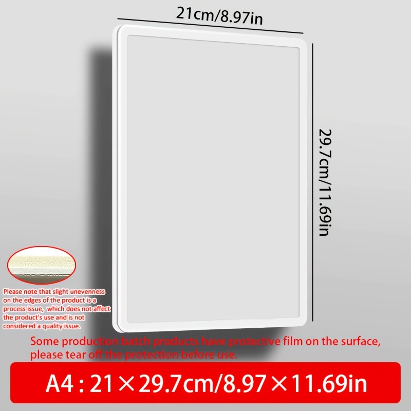 Innovative Mount, Acrylic Floating Display Board For A4/a5 Posters - Wall-mounted Advertising Sign Holder