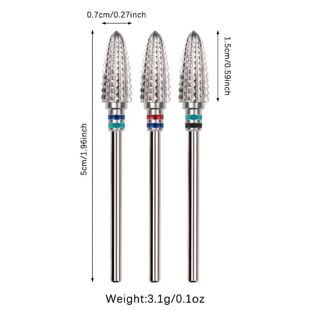 Double Ring Tungsten Steel Nail Drill Bit