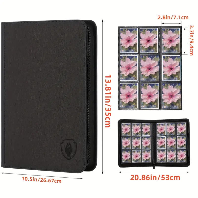 trading card binder inserts FunGuys for Cards, 9 Pocket, 504 Side Loading Sports Card Binder, Card Collection Binder for Yugioh, MTG, TCG, Card Book Holder for Trading Cards : Toys & Games Like all EnvyPak products Pokemon Trading Card Binder New