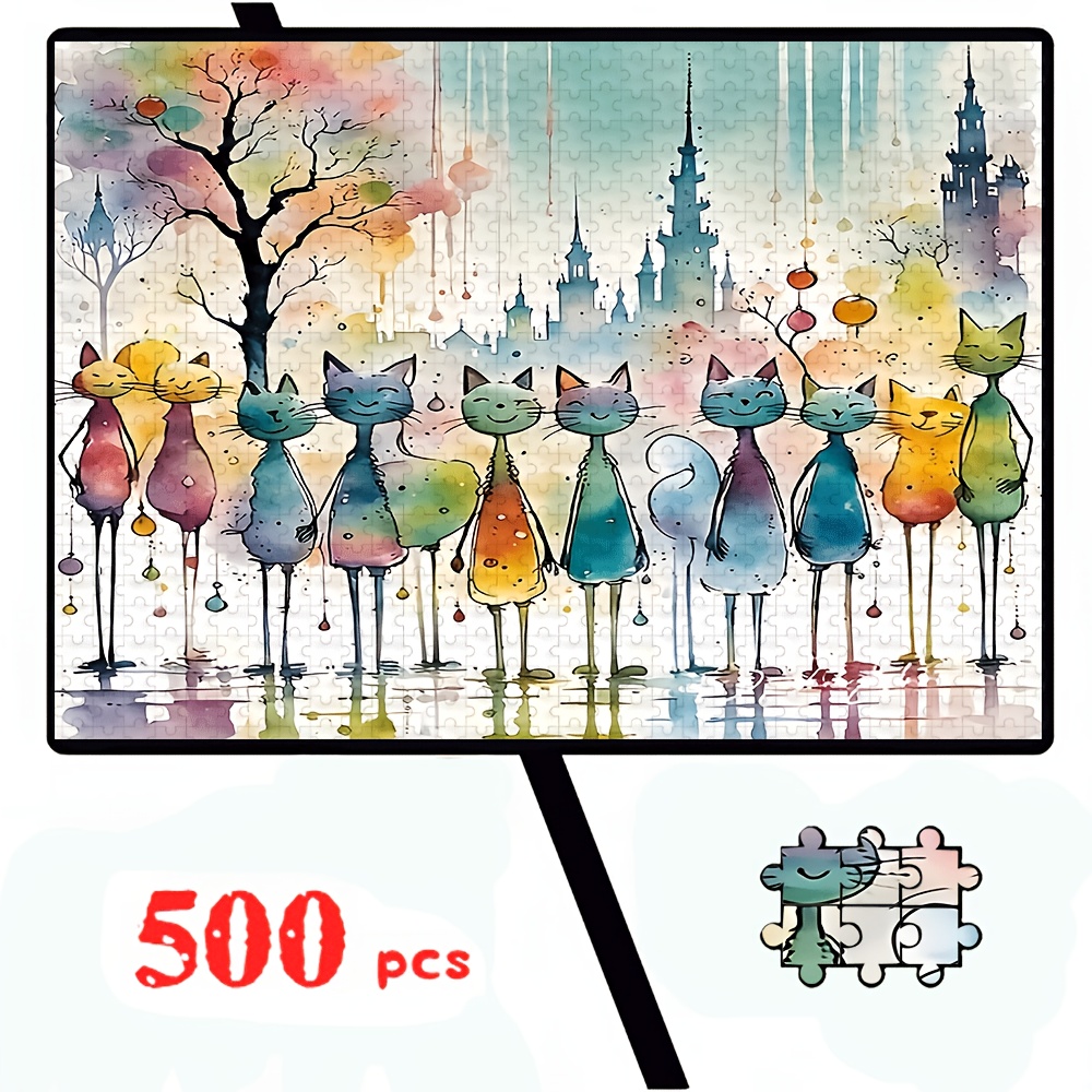 500/1000pcs Adult Jigsaw Puzzle for Family Fun & Gift-Giving