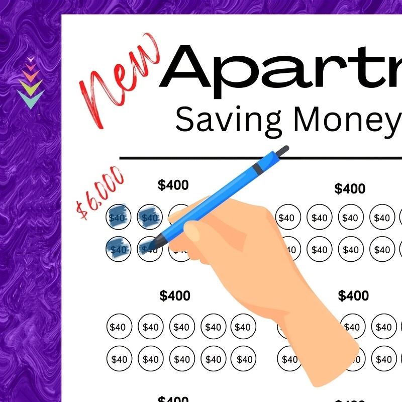 

1pc Reusable, New Apartment Savings Challenge, Suitable For Women, Men And Families