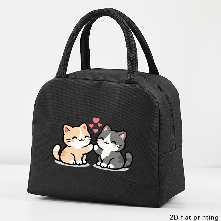 TEMU 【商品名】ハート型猫デザインのコンパクトハンドバッグ。付きで、普段使いやキャンプやなどのアウトドアに最適。ホリデーに愛する人へのプレゼントにもおすすめ。（食品用途ではありません）。（非食品接触）。
