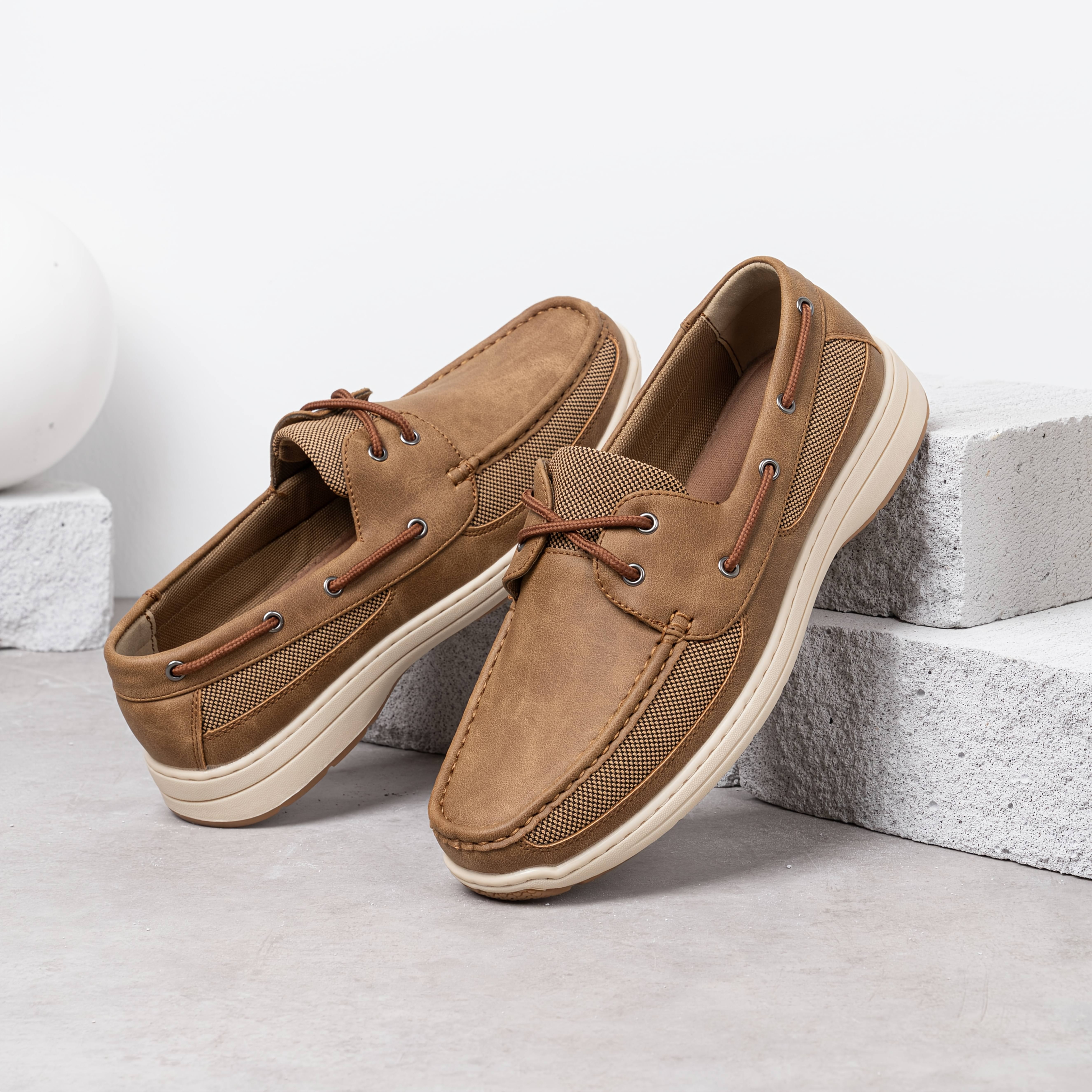 mens boat shoes casual loafers slip shoes men deck shoes 2 