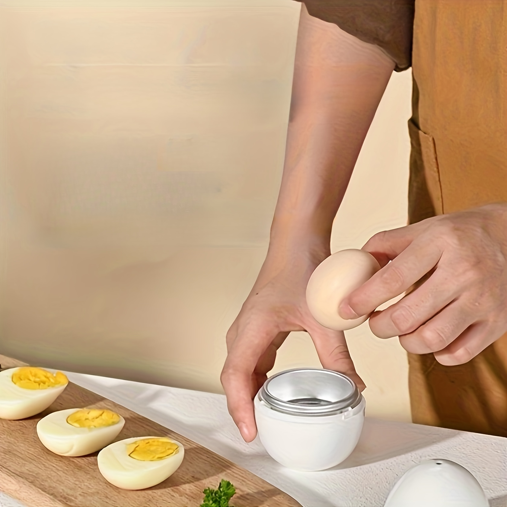 

Easy Microwave Egg Poacher - Quick Soft Boiled Egg Maker, Aluminum Kitchen Gadget For Perfectly Cooked Eggs In Minutes