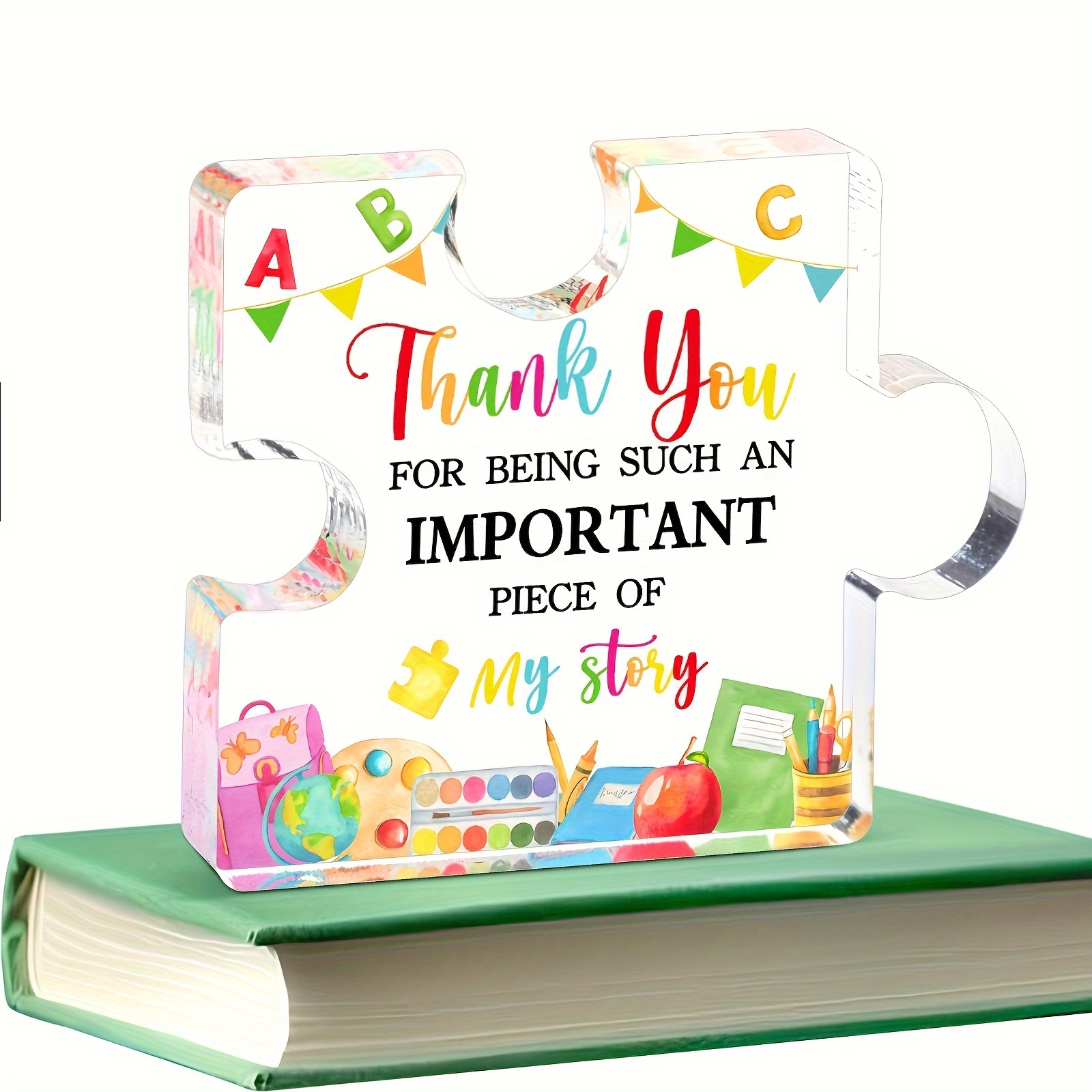 

Teacher Appreciation Plaque - For New , Halloween, Christmas, & - For Decor