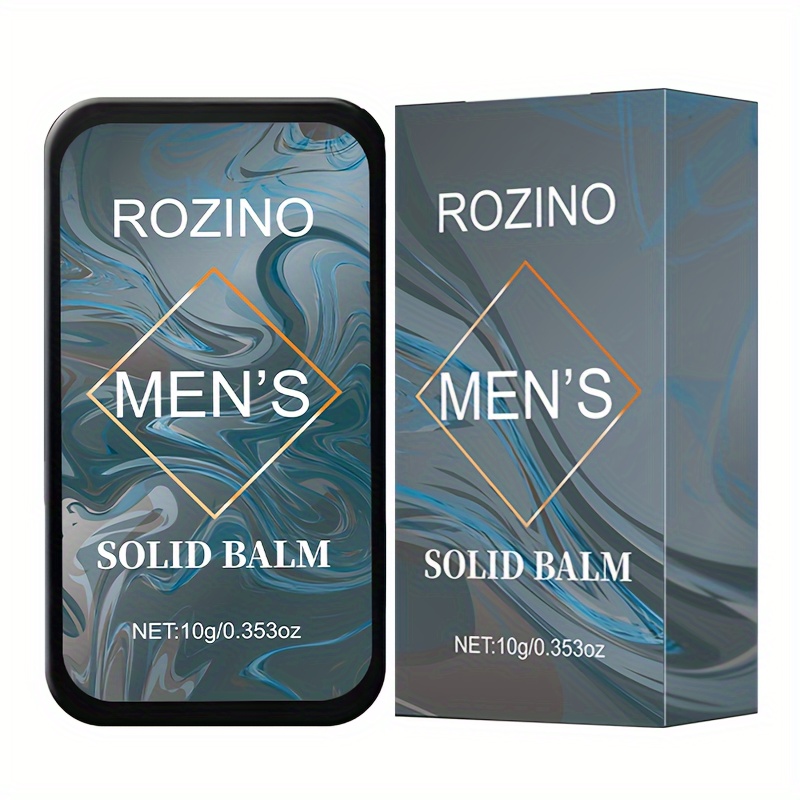 

Rozino Men's Portable Solid Perfume - Refreshing & Long-lasting Rose Scent, Alcohol-free, Ideal For Dates & Everyday Use, Perfect Gift For Him