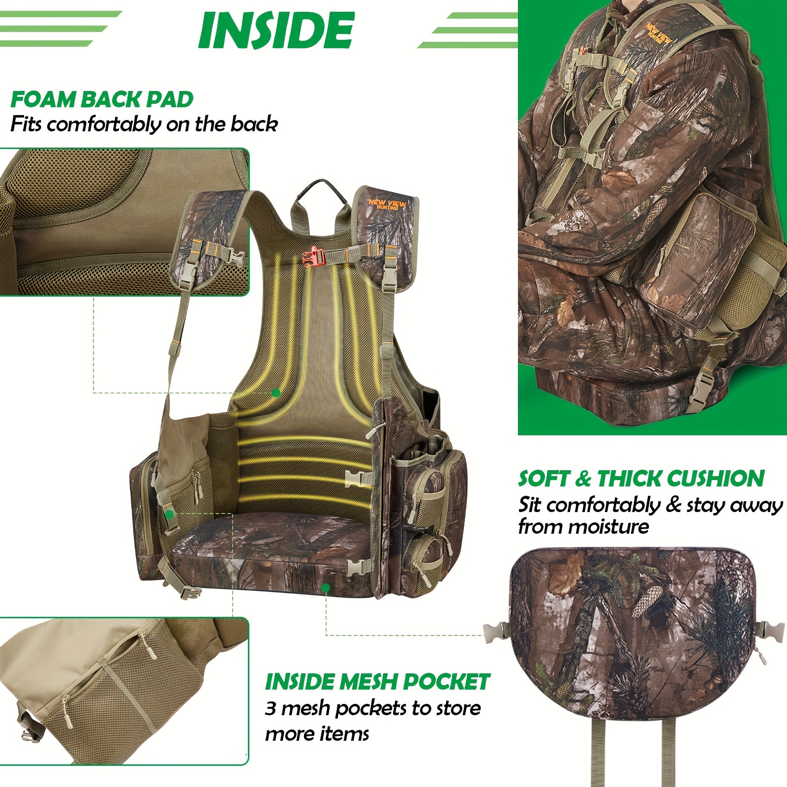 Mixed Color Turkey Hunting Backpack