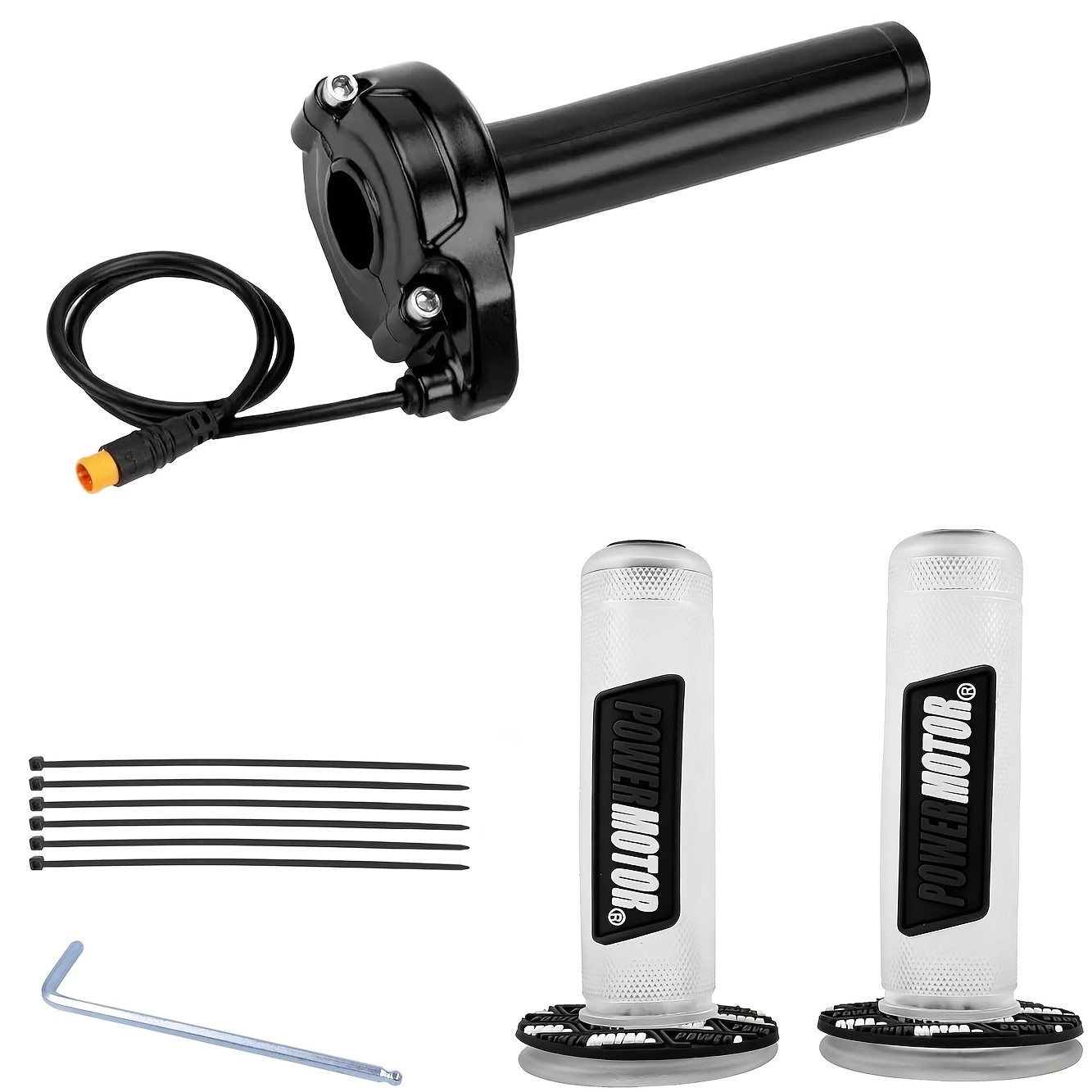TEMU 3pcs Motorcycle Throttle Turn Grip Handlebar Accelerated Handle Throttle For Sur-ron X S Motocross Parts