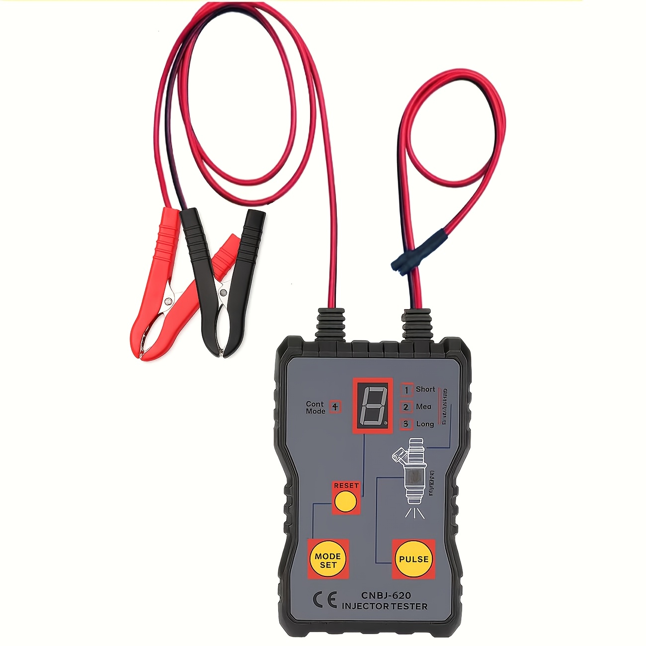 TEMU Dispositif de test et de nettoyage d'injecteurs de carburant 12V, améliorée 2026, en PVC durable, avec 4 réglages d' réglables, compatible avec